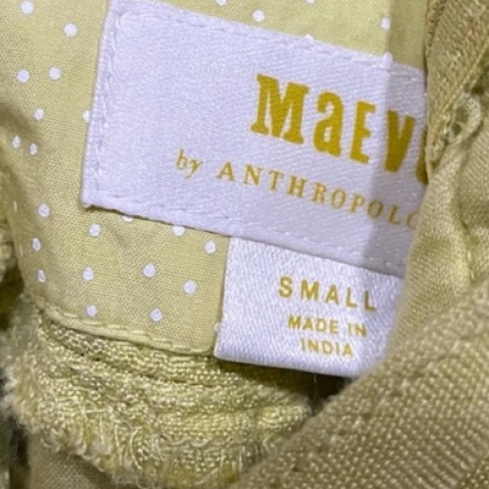 Anthropologie Maeve Linen Cotton Retro Sun Dress | Small - Picture 11 of 15